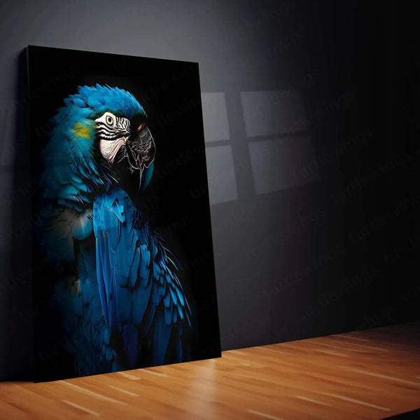 Parrot Metal Poster | Vibrant Tropical Bird Wall Art - TURTLEWINGS 