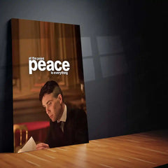 Quote Metal Poster | Peace Is Everything | Inner Calm, Emotional Clarity & Self-Respect Metal Frame - TURTLEWINGS 