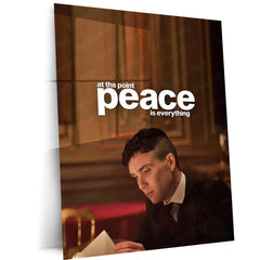 Quote Metal Poster | Peace Is Everything | Inner Calm, Emotional Clarity & Self-Respect Metal Frame - TURTLEWINGS 