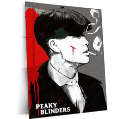 Peaky Blinders – Thomas Shelby Poster | Grit & Smoke Gangster Wall Art Metal Frame
