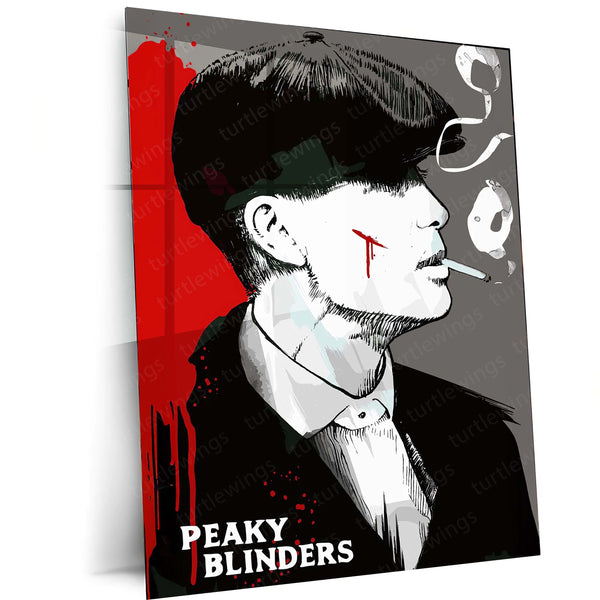Peaky Blinders – Thomas Shelby Poster | Grit & Smoke Gangster Wall Art Metal Frame