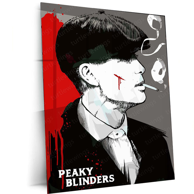 Peaky Blinders – Thomas Shelby Poster | Grit & Smoke Gangster Wall Art Metal Frame