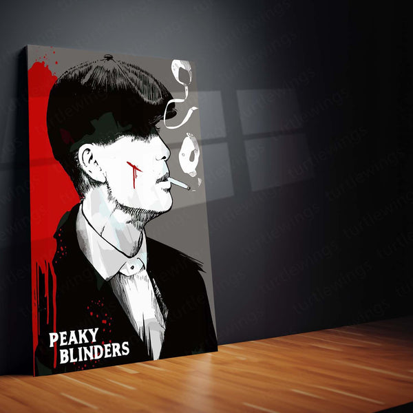 Peaky Blinders – Thomas Shelby Poster | Grit & Smoke Gangster Wall Art Metal Frame