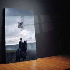 Movies & Series Metal Poster | Peaky Blinders Metal Poster | Thomas Shelby Horse Scene Wall Art | Dark Cinematic Frame | Peaky Blinders Series Decor - TURTLEWINGS 