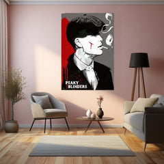 Peaky Blinders – Thomas Shelby Poster | Grit & Smoke Gangster Wall Art Metal Frame