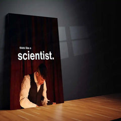 Quote Metal Poster | Peaky Blinders – Think Like a Scientist | Strategic Intelligence Metal Poster - TURTLEWINGS 