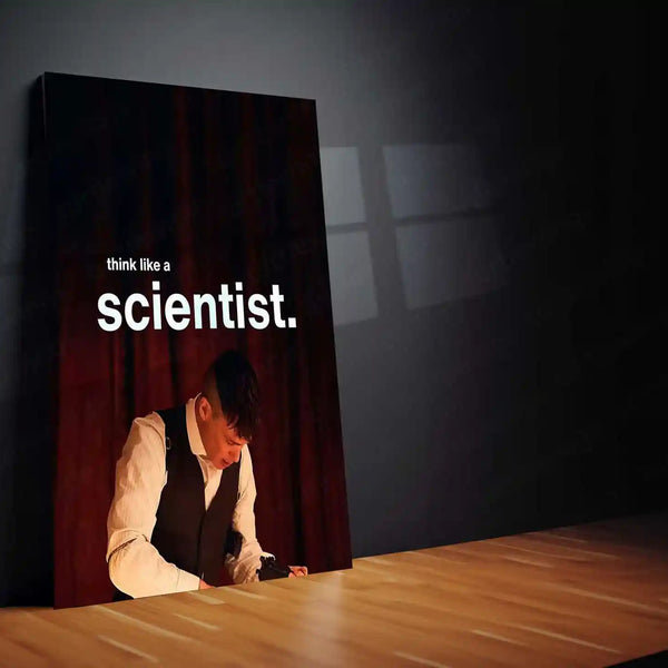 Quote Metal Poster | Peaky Blinders – Think Like a Scientist | Strategic Intelligence Metal Poster - TURTLEWINGS 