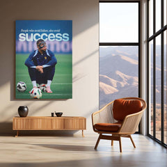 People Who Avoid Failure, Also Avoid Success – Growth Mindset Metal Frame | Motivational Quote Wall Art