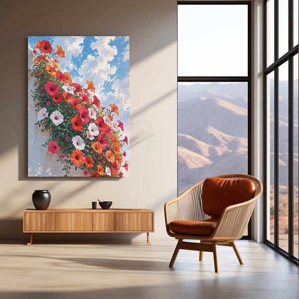 Petunia Bloom – Colorful Garden Art Metal Poster | Floral Wall Frame