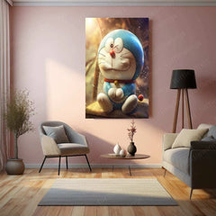 Doraemon – The Future Robot Cat Metal Poster - TURTLEWINGS 