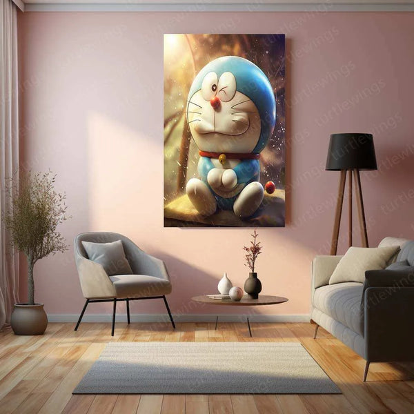 Doraemon – The Future Robot Cat Metal Poster - TURTLEWINGS 
