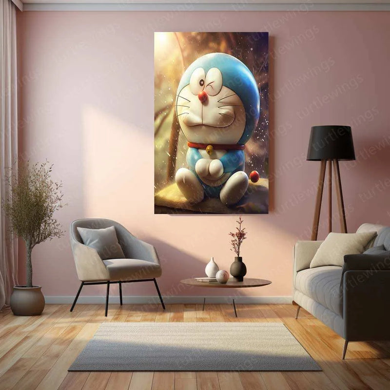 Doraemon – The Future Robot Cat Metal Poster - TURTLEWINGS 