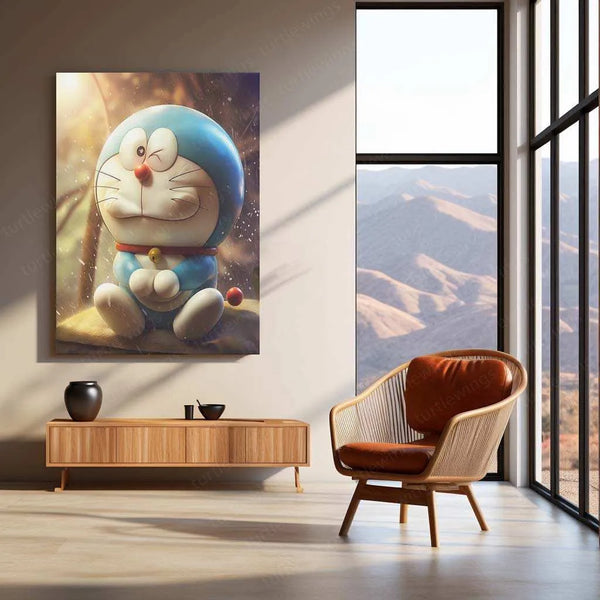 Doraemon – The Future Robot Cat Metal Poster - TURTLEWINGS 