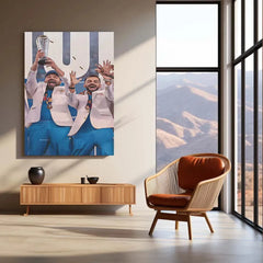 Virat Kohli and Rohit Sharma | Indian Team Champions Trophy 2025 Winner | Metal Poster (Copy) - TURTLEWINGS 