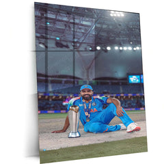 Indian Team Champions Trophy 2025 Winner – Metal Poster | Rohit Sharma 1 - TURTLEWINGS 