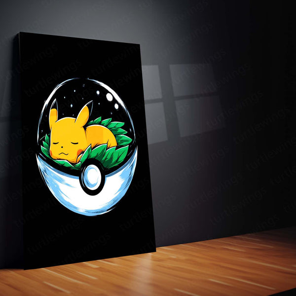 Pikachu Pokémon Metal Frame | Iconic Anime Wall Art - TURTLEWINGS 