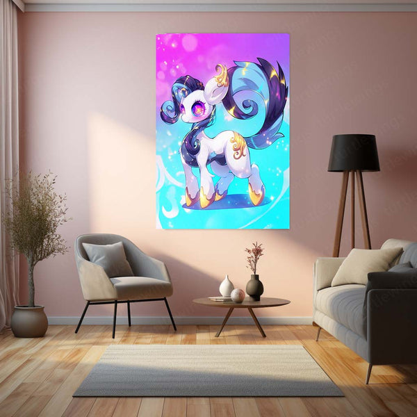 Squirtle Pokémon Metal Frame | Water-Type Anime Wall Art | Kids Room Decor by TurtleWings - TURTLEWINGS 