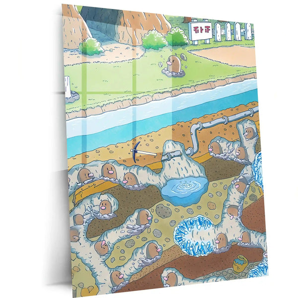 Anime Metal Poster | Pokemon Metal Frame | Cute & Fun Anime Wall Art | Premium Metal Poster