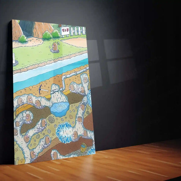 Anime Metal Poster | Pokemon Metal Frame | Cute & Fun Anime Wall Art | Premium Metal Poster