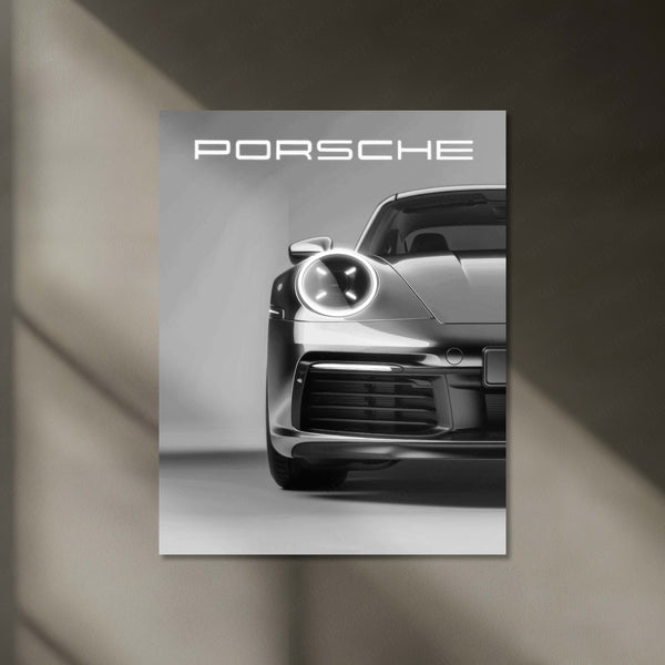 Porsche Neon LED Metal Frame | Glowing Supercar Wall Art | LED Poster for Porsche Fans & Car Enthusiasts 01