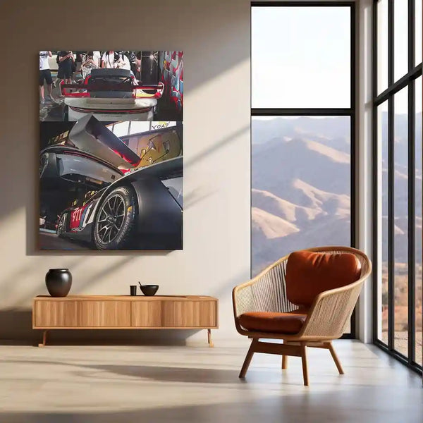 Quote Metal Poster | Porsche 911 GT3 R | Race-Bred Dominance, Precision & Pure Motorsport Metal Frame - TURTLEWINGS 