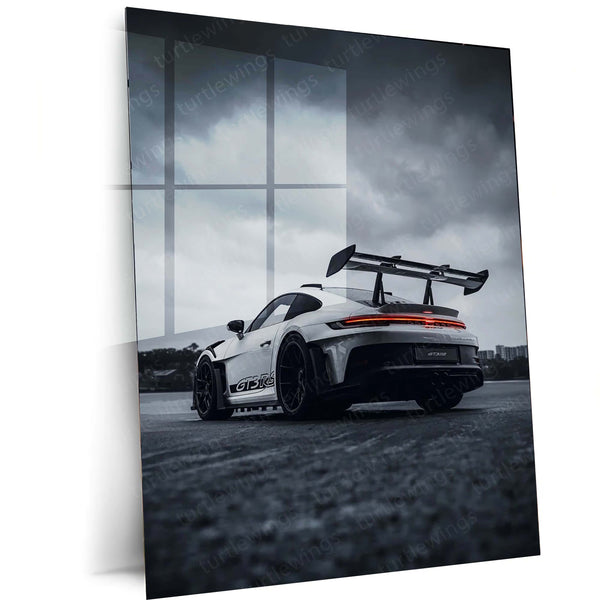Cars Metal Poster | Porsche 911 GT3 RS – Storm Edition Metal Poster | Supercar Wall Frame