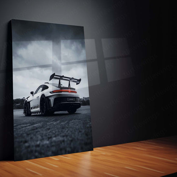 Cars Metal Poster | Porsche 911 GT3 RS – Storm Edition Metal Poster | Supercar Wall Frame