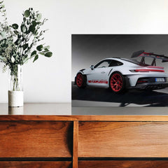 Porsche 911 GT3 Neon LED Metal Frame â Iconic Supercar Wall Art 1 - TURTLEWINGS 