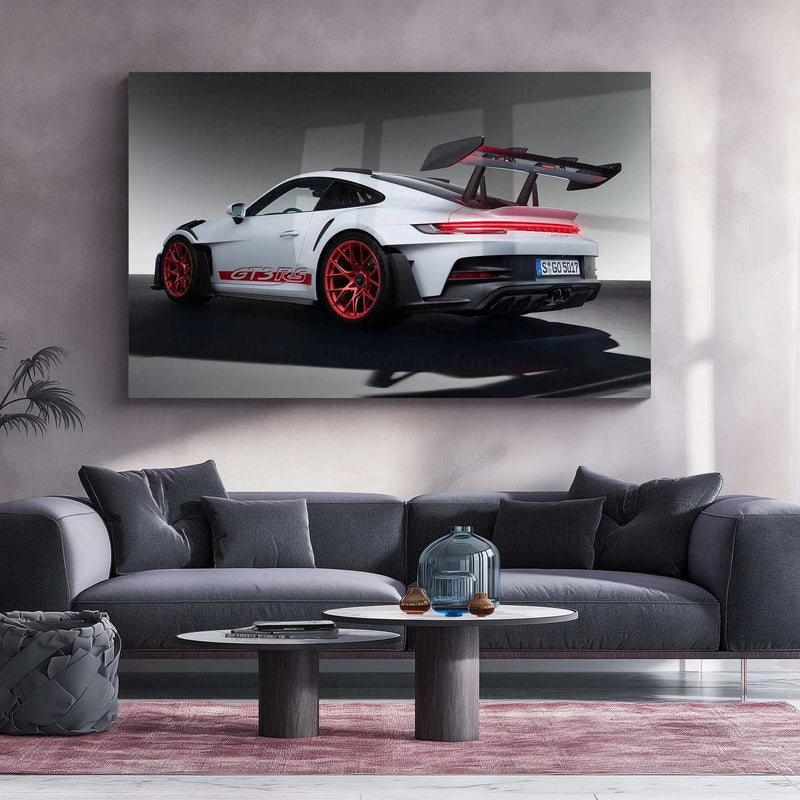 Porsche 911 GT3 Neon LED Metal Frame â Iconic Supercar Wall Art 1 - TURTLEWINGS 