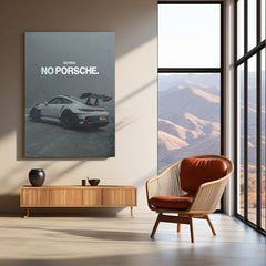 Porsche GT3 RS – “No Risk. No Porsche.” Metal Poster | Supercar Mindset Wall Art