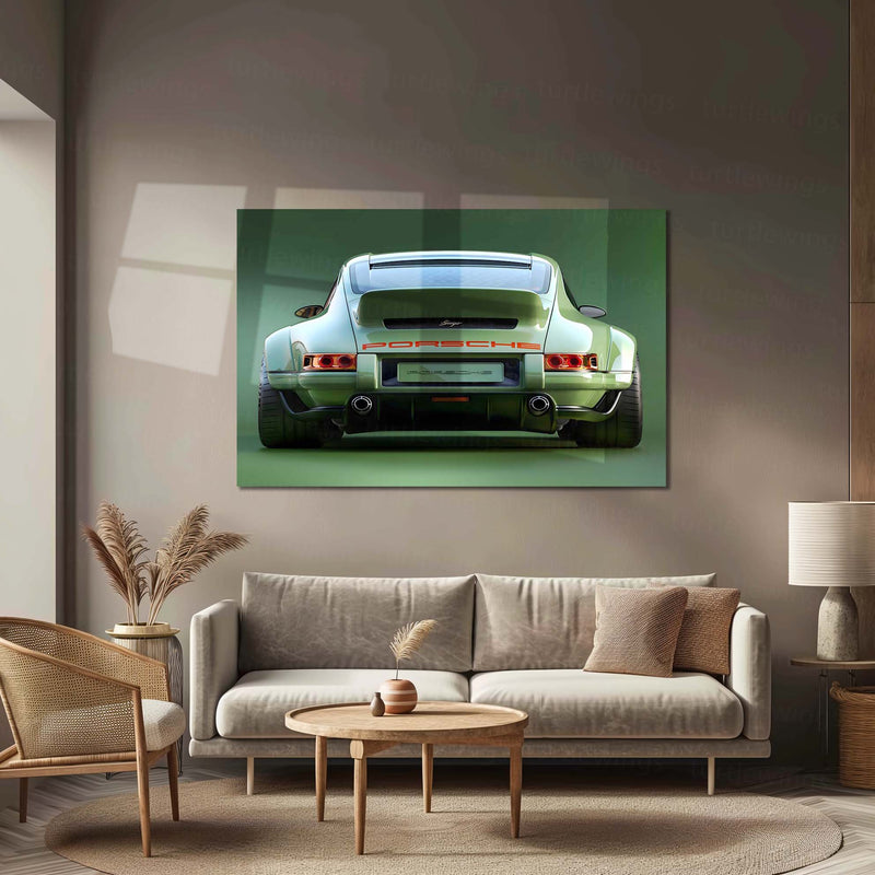 Car Metal Poster | Porsche Legacy Metal Poster | Classic Widebody Sports Car Wall Art  Timeless Performance Automotive Metal Frame by TurtleWings