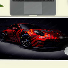 Porsche 911 GT3 Cup Deskmat – Red Racing Stripes Motorsport Edition