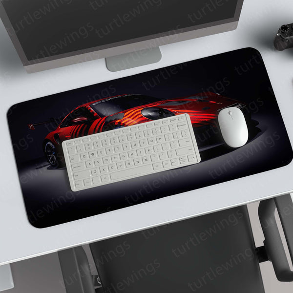 Porsche 911 GT3 Cup Deskmat – Red Racing Stripes Motorsport Edition