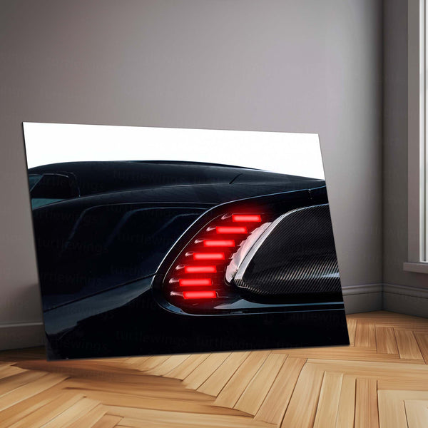 Porsche 918 Spyder Rear Light – Hypercar Detail Edition Neon LED Metal Poster | Porsche Collector Wall Frame