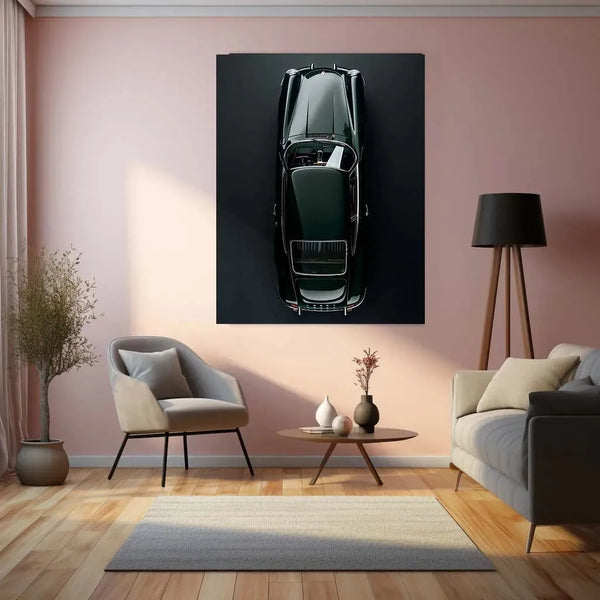 Porsche Art Metal Poster – Luxury Sports Car Wall Decor - TURTLEWINGS 