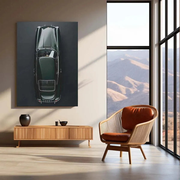 Porsche Art Metal Poster – Luxury Sports Car Wall Decor - TURTLEWINGS 