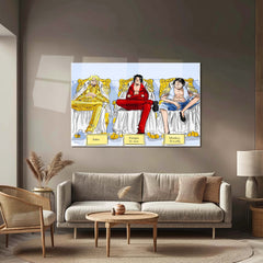 Anime Metal Poster | Portgas D. Ace, Sabo & Monkey D. Luffy – One Piece Metal Poster | Brotherhood Wall Frame