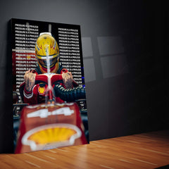 Quote Metal Poster | Lewis Hamilton – Pressure Is a Privilege Metal Frame Champion Mindset & Formula 1 Legacy Quote Wall Art | Elite Performance Motorsport Metal Poster