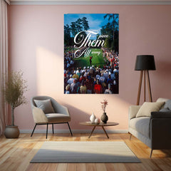 Quote Metal Poster | Tiger Woods – Prove Them All Wrong Metal Frame Champion Comeback Golf Wall Art | Relentless Mindset Quote Metal Poster