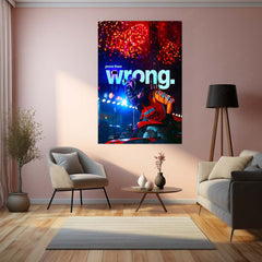 Quote Metal Poster | Lando Norris – Prove Them Wrong Metal Frame Modern F1 Grit & Comeback Mentality Quote Wall Art | High-Pressure Performance Motorsport Metal Poster