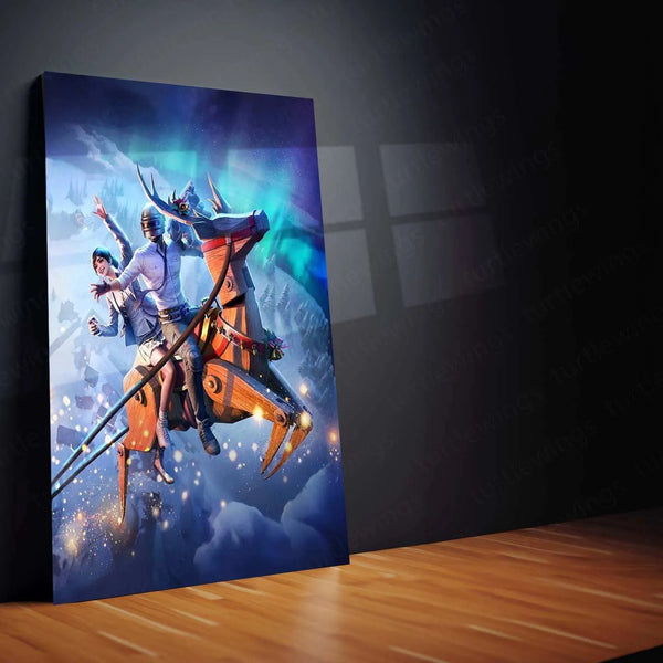 PUBG Metal Poster – Ultimate Battle Royale Gaming Wall Art 2 - TURTLEWINGS 