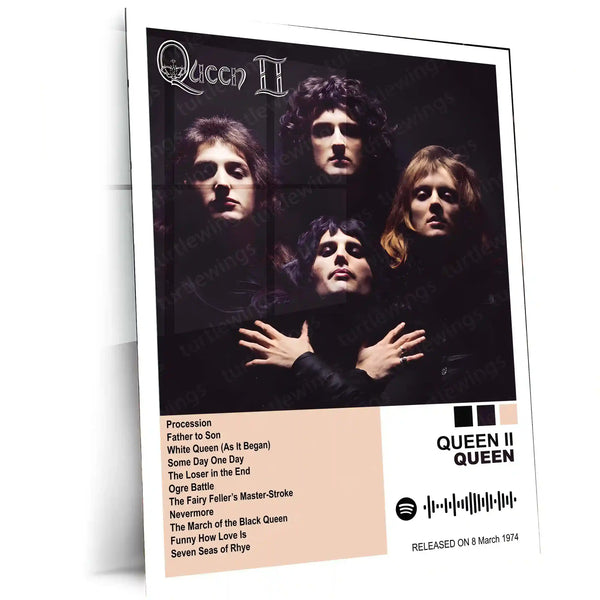 Queen Complete Collection | Set of 11 | Set of 8 | Set of 4 | Album Posters Metal Frames Rock Royalty. Stadium Anthems. Timeless Legends. - TURTLEWINGS 