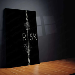 Risk Quote Metal Poster – Motivational Wall Art | Inspirational Success Decor - TURTLEWINGS 