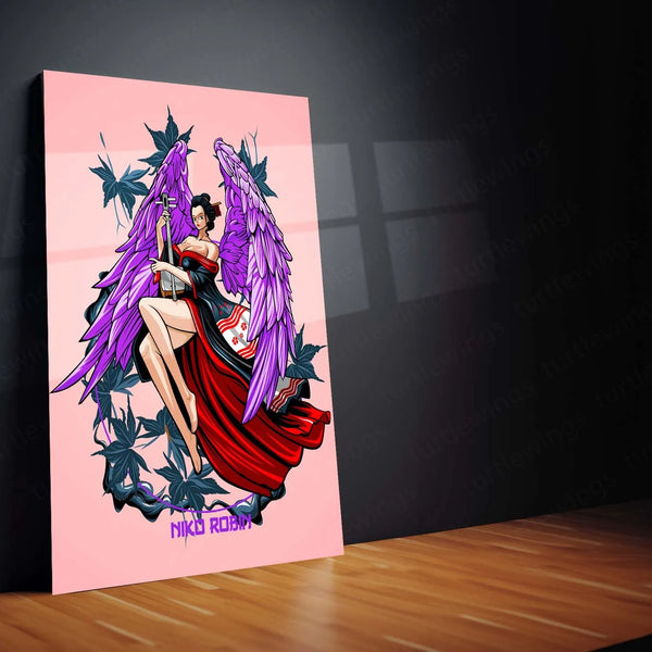 Anime Metal Poster | Nico Robin Metal Poster | One Piece Wall Art | Archaeologist of the Straw Hats Decor