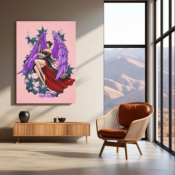 Anime Metal Poster | Nico Robin Metal Poster | One Piece Wall Art | Archaeologist of the Straw Hats Decor