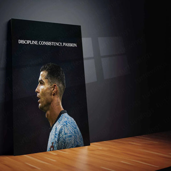 Cristiano Ronaldo Metal Poster – Iconic Football Legend Wall Art 4 - TURTLEWINGS 