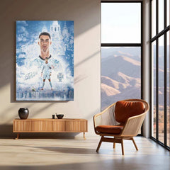Cristiano Ronaldo Metal Poster – Iconic Football Legend Wall Art 1 - TURTLEWINGS 