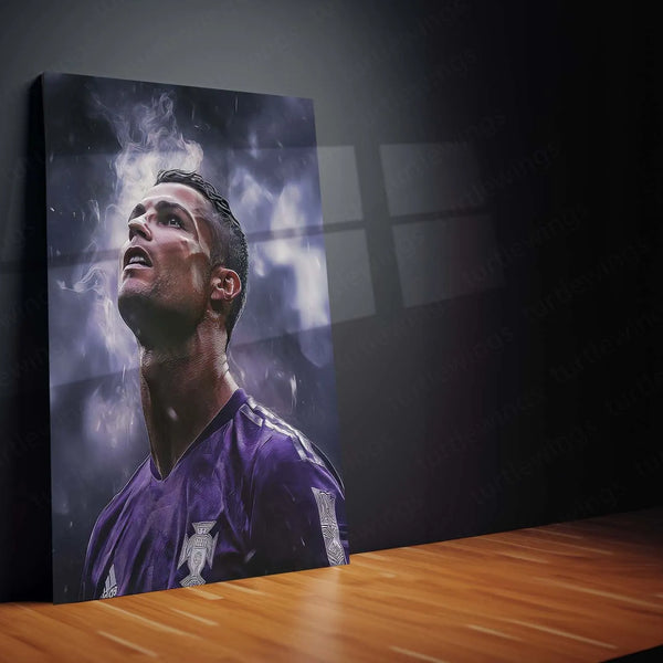 Sports | Cristiano Ronaldo Metal Frame – Iconic Football Wall Art7 - TURTLEWINGS 