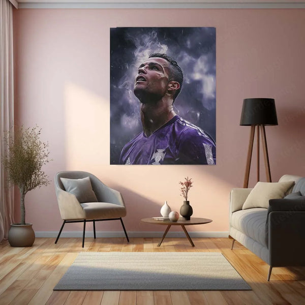 Sports | Cristiano Ronaldo Metal Frame – Iconic Football Wall Art7 - TURTLEWINGS 