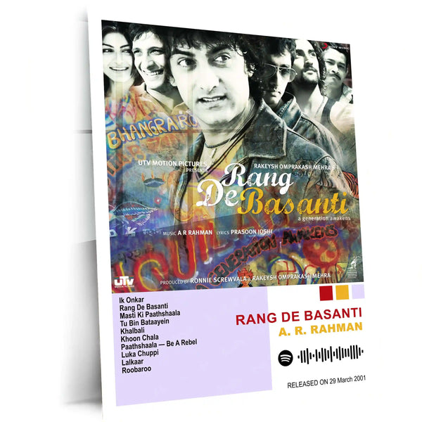 A. R. Rahman – Complete Soundtrack Collection | Set of 11 | Set of 8 | Set of 4 | Premium Metal Poster Set – product image 10